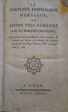 Bonnaud -Le tartuffe épistolaire démasqué ou épitre très familière  - 1777 Liège