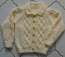 Cardigan / veste bébé Aran