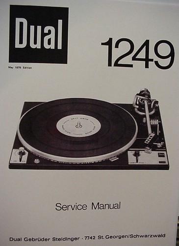 Dual 1249 platine service - platine, de
