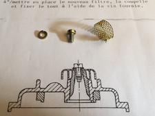Kit filtre de mise à l'air carburateur  ZENITH 28 IF -  Renault R4 -  Z-281
