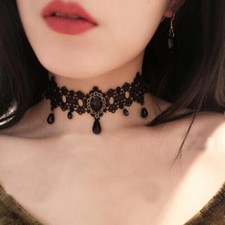 BDSM COLLIER 5 PERLES NOIR