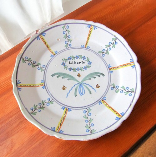 Nevers assiette faïence - assiette,