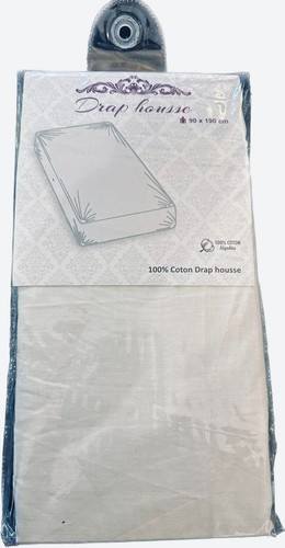 Drap housse blanc 100 - housse,