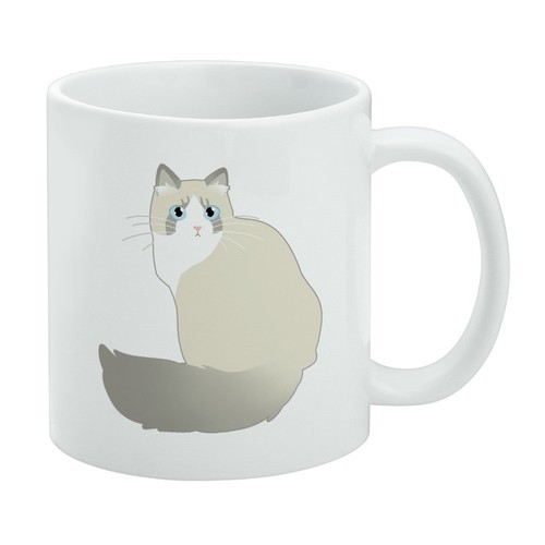 Ragdoll cat white - ragdoll, mug
