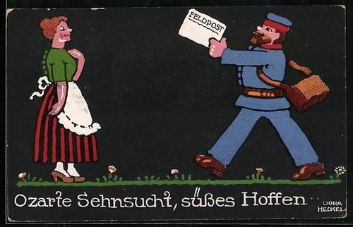 Carte postale artiste dora - carte,
