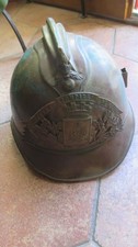 casque de pompier en laiton
