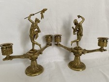 Paire de bougeoirs en bronze