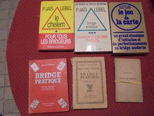 ensemble 16 livres thème jeux de cartes, bridge, poker,