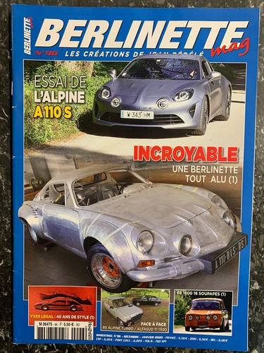Magazine berlinette 96 - berlinette, n°96