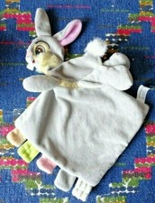 3PA / DOUDOU PLAT DISNEY STORE LAPIN PANPAN GRIS JAUNE ETIQUETTE EXC ETAT