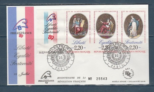 Enveloppe 1er jour triptyque - jour,
