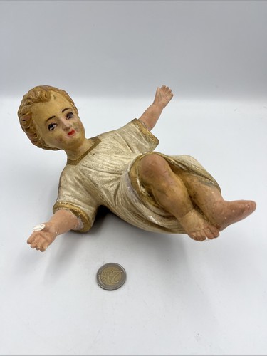 Crèche ancien enfant jésus - crèche,