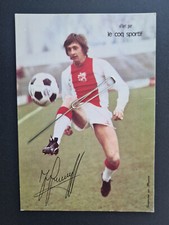 +++CP Originale carte postale Johann CRUYFF Ajax Pays-Bas - Coq Sportif Football