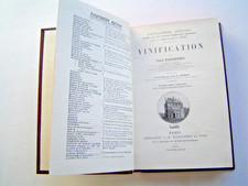 LIVRE VIN ancien 1915 : VINIFICATION par PACOTTET / LIBRAIRIE BAILLIERE