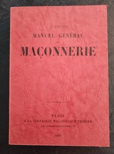 Franc-maçonnerie.Manuel général de Maçonnerie. A Teissier
