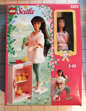 Boîte Lego Scala Vintage 3203 : poupée coiffeuse brosse miroir escarpins NEUF