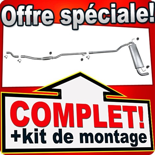 Ligne pot échappement - pot, d'échappement