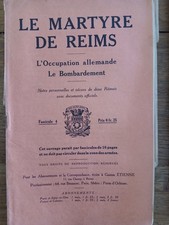 RARE-GUERRE 14/18- revue LE MARTYRE DE REIMS-lot de 16 N°S-1914/15-EXC. ETAT