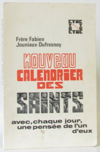 Nouveau calendrier des saints - nouveau,