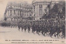 Paris – 4 Juillet 1918 – Fête de l’Indépendance Américaine – Troupes US
