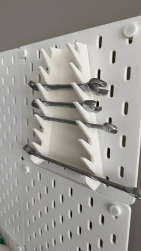 Slot wrench organizer - 7-slot,
