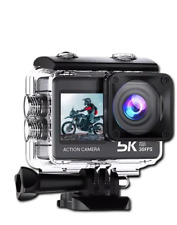 Caméra d'Action 5K Grand Angle 170° Télécommande Ecran Tactile Etanche Wifi