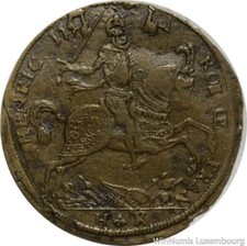 W2177 Rare Jeton Dauphiné Henri IV et Louis XIII Dauphin 1604 -  Faire offre