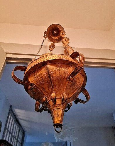 Lustre suspension ancienne - lustre.,