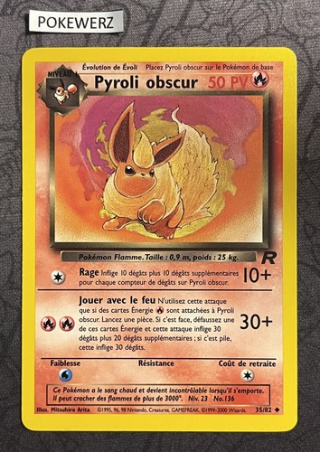 Carte pokémon pyroli obscur - pyroli,