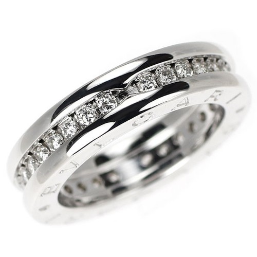 Bague diamant bulgari k18wg - diamant,