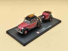 1/43 Citroën 2CV Charleston & Remorque Rouge & Noir 1982 IXO AutoPlus