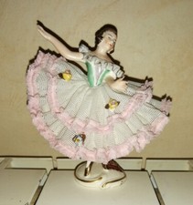 VIT- PORCELAINE DE SAXE Danseuse ROSITZ BALLERINE  lady dancer german ALKA 