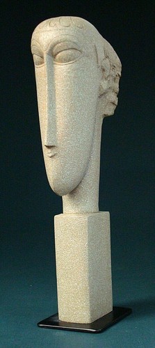 Statuette tête femme - de,