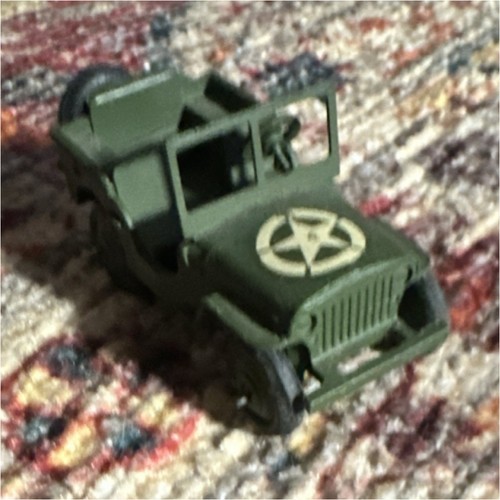 Dinky toys military jeep green - toys,