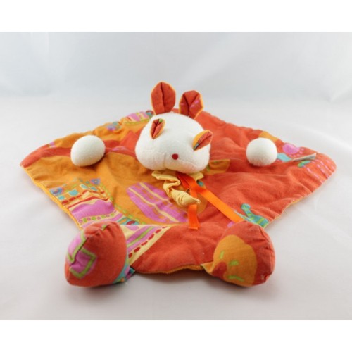 Doudou plat hippopotame - , rouge