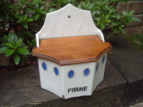 Ancienne boite farine sel - ancienne,