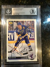 RON SUTTER BLUES AUTOGRAPH
