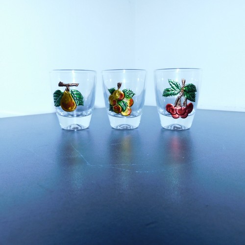 Verre liqueur cristal - , décor
