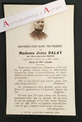 Mme jules balay née - ●,