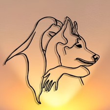 Art Mural en Métal Femme