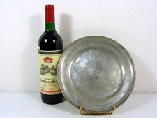 Assiette en Etain Haut Epoque XVIII° Poinçon Giovanni Metra Turin D - 23 cm TBE