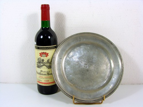 Assiette etain haut epoque - assiette,