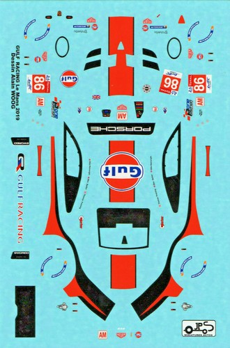 Decal porsche 991rsr lm - -,