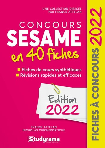 Concours sesame fiches - concours, en