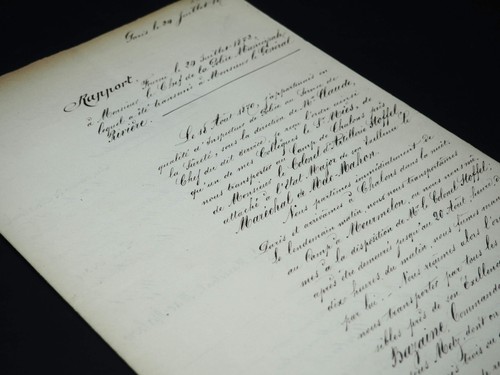 Achille bazaine rapport - -,