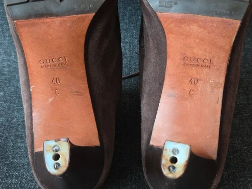 Gucci vintage bottines marron - vintage,
