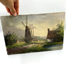 Huile sur toile ancienne