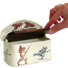 Boite allumettes faïence fine