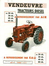 Publicité ancienne tracteurs Diesel matériel agricole 1955 issue de magazine