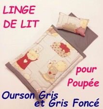 LINGE DE LIT POUR Poupée GOKI